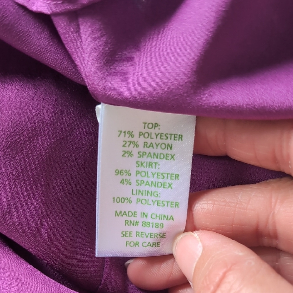 Lilly Pulitzer Floral Dress in Navy and Purple - Picture 3 of 7